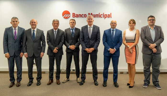 Encuentro entre los directorios del Nuevo Banco de Santa Fe y el Banco Municipal de Rosario Encuentro entre los directorios del Nuevo Banco de Santa Fe y el Banco Municipal de Rosario
