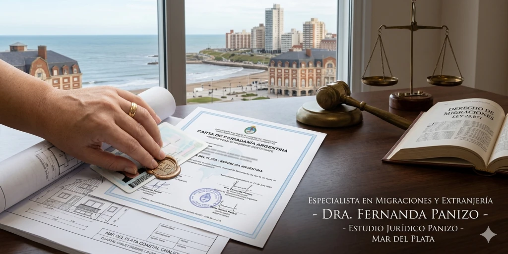 Abogada Migraciones Mar del Plata - Dra. Fernanda Panizo - Residencia y Ciudadanía Argentina.