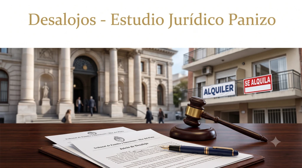 abogado desalojos mar del plata FFAA FFSS estudio juridico panizo abogada