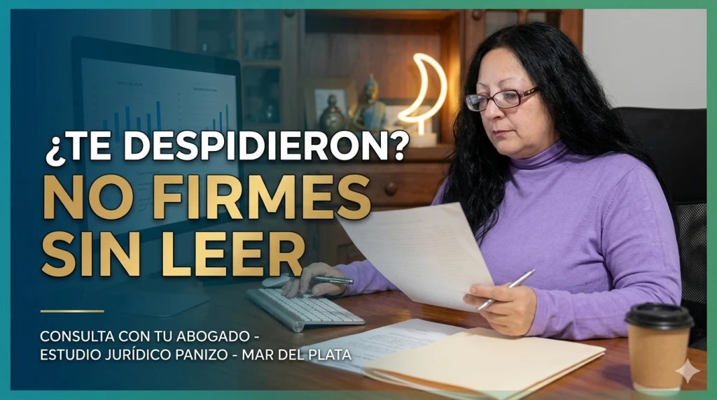 ¿Te despidieron y firmaste sin leer? Lo que tenés que saber antes de aceptar tu liquidación