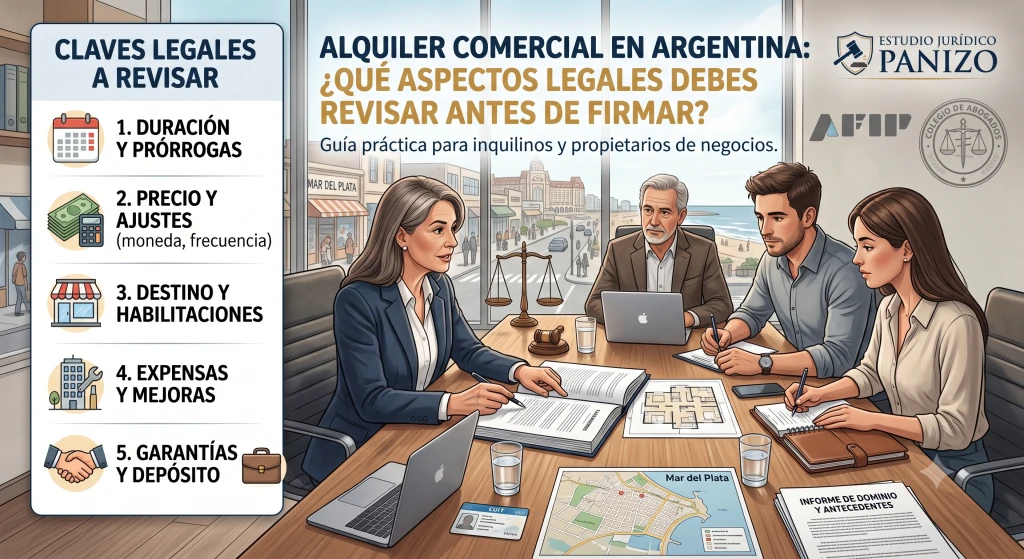 Alquiler comercial en Argentina: ¿Qué aspectos legales debes revisar antes de firmar?