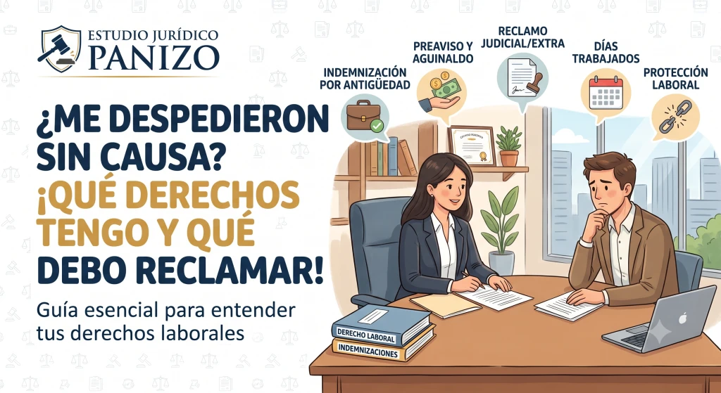 Me despidieron sin causa: ¿Qué derechos tengo y qué debo reclamar?