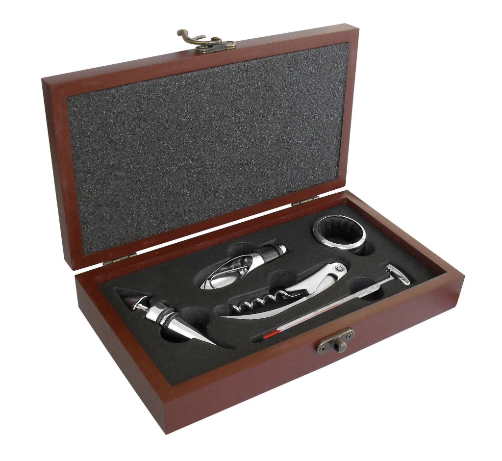 Set de escritorio madera grabado