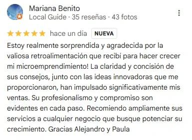 reseña mariana benito