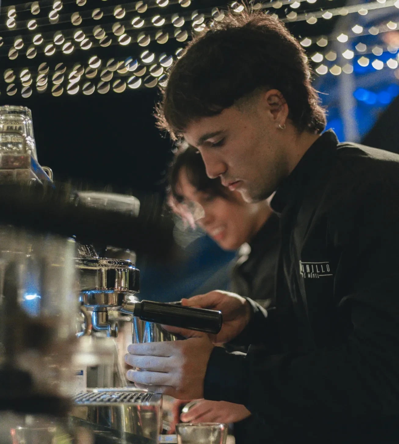 Mobiler Kaffee-Cart bereit für ein exklusives Event