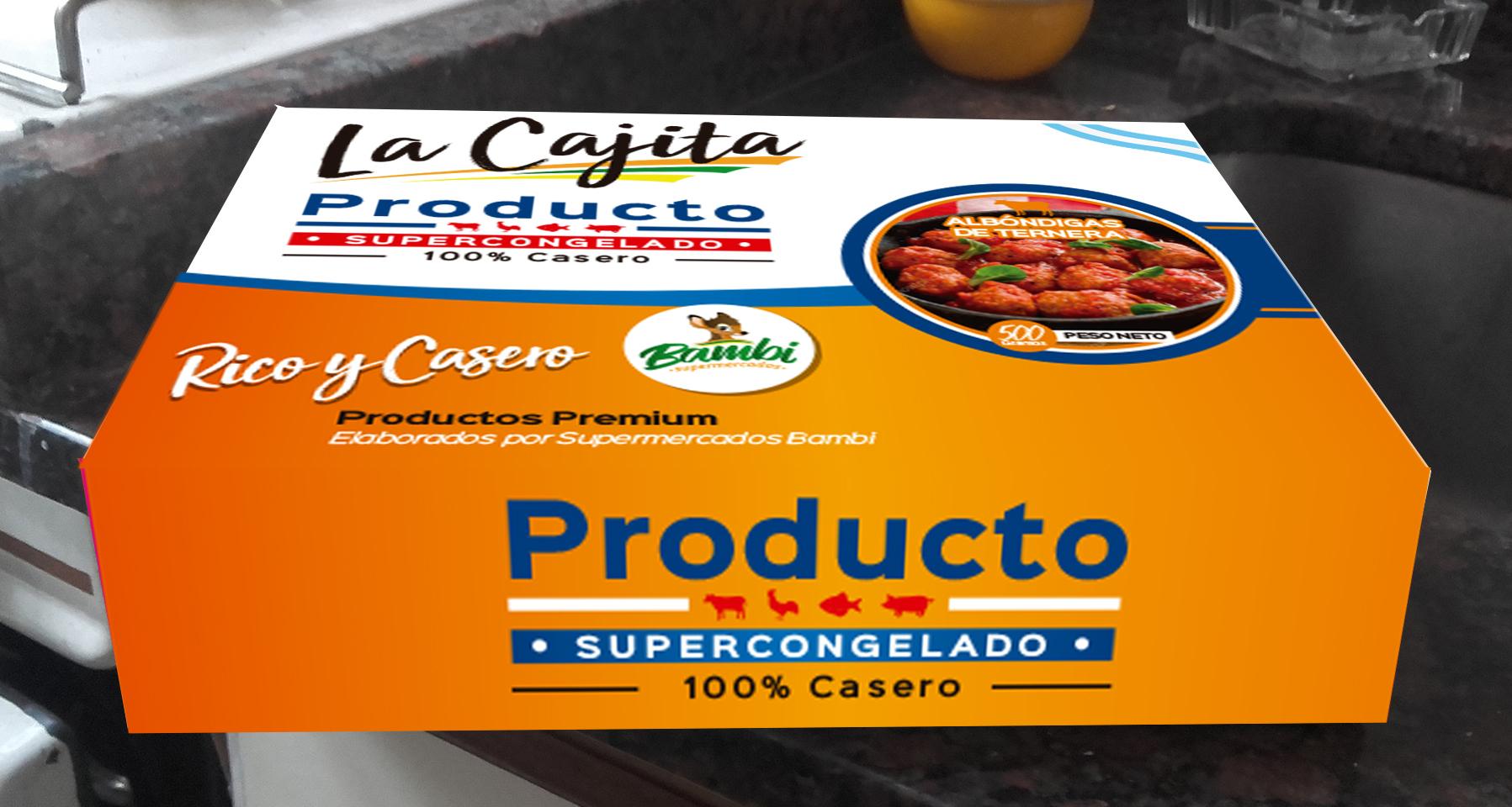 Caja de producto congelado