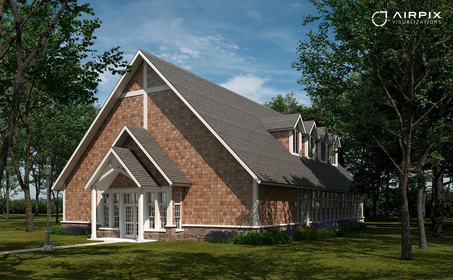 3D Visualization Bulding exterior modeling & rendering