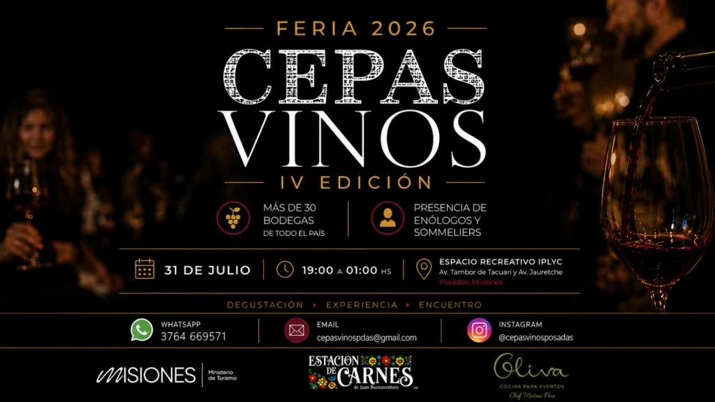 Posadas, puro sabor: llega una nueva edición de la Feria de CEPAS Vinos con lo mejor del diseño vitivinícola y la alta cocina