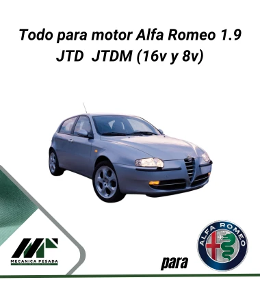 Repuestos de motor para Alfa Romeo 1.9 JTD JTDM (16v y 8v)
