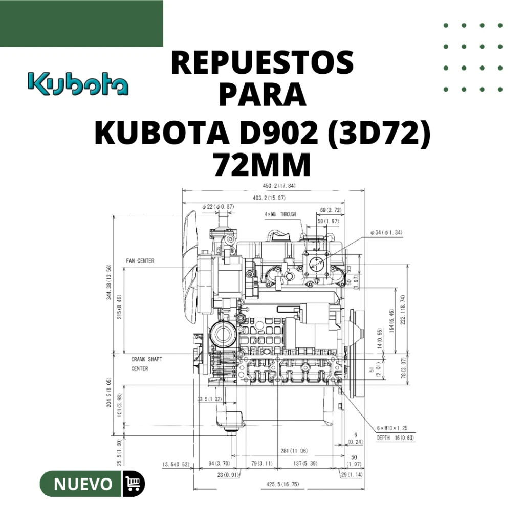 repuestos-de-motor-para-kubota-d902-3d72-72mm