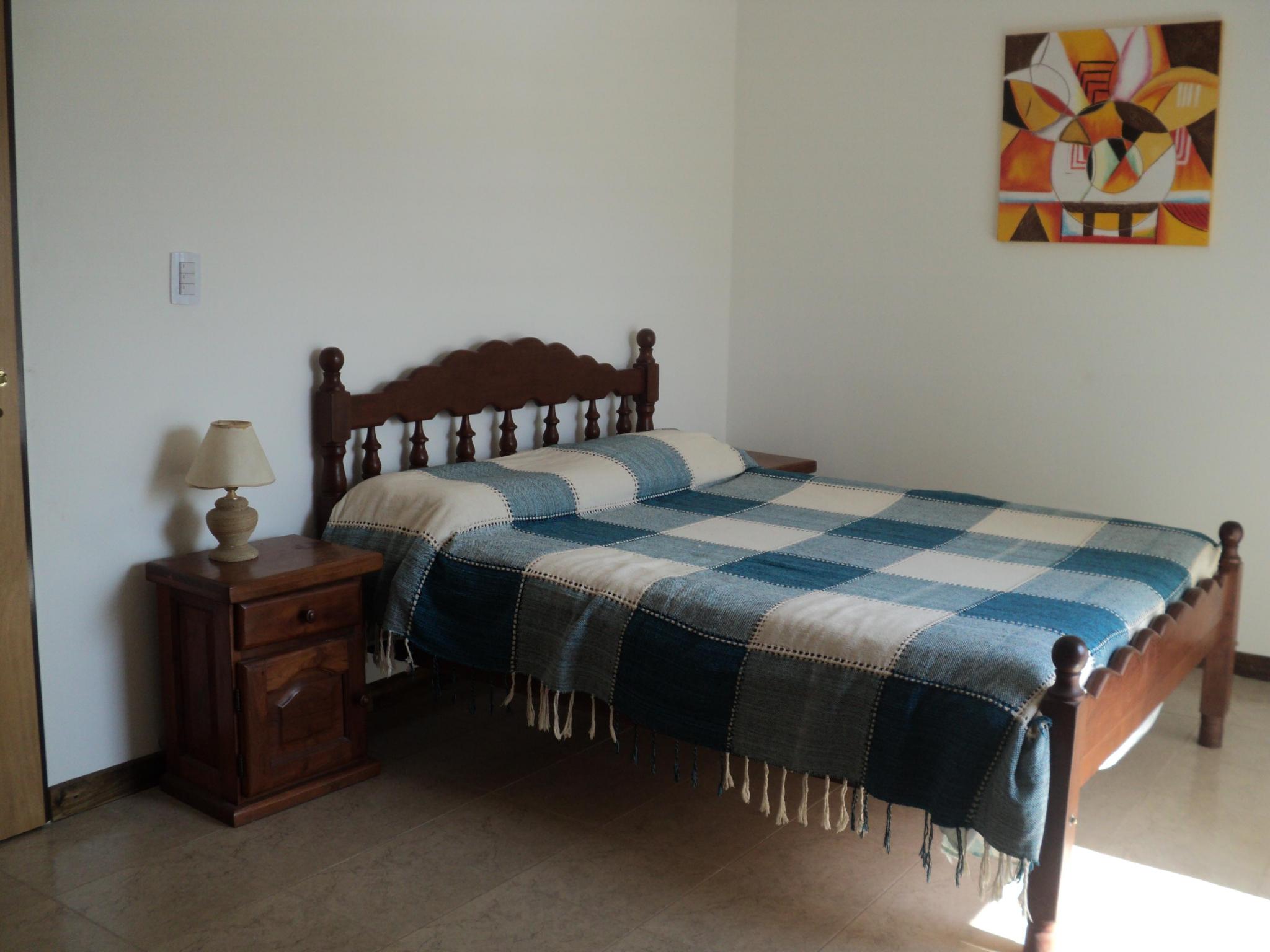 Vista dormitorio principal casa p/ 8 personas