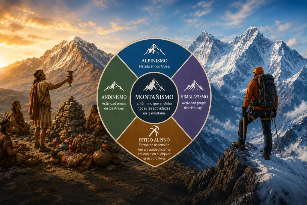 Alpinismo, Andinismo, Himalayismo o simplemente Montañismo: ¿de qué estamos hablando?