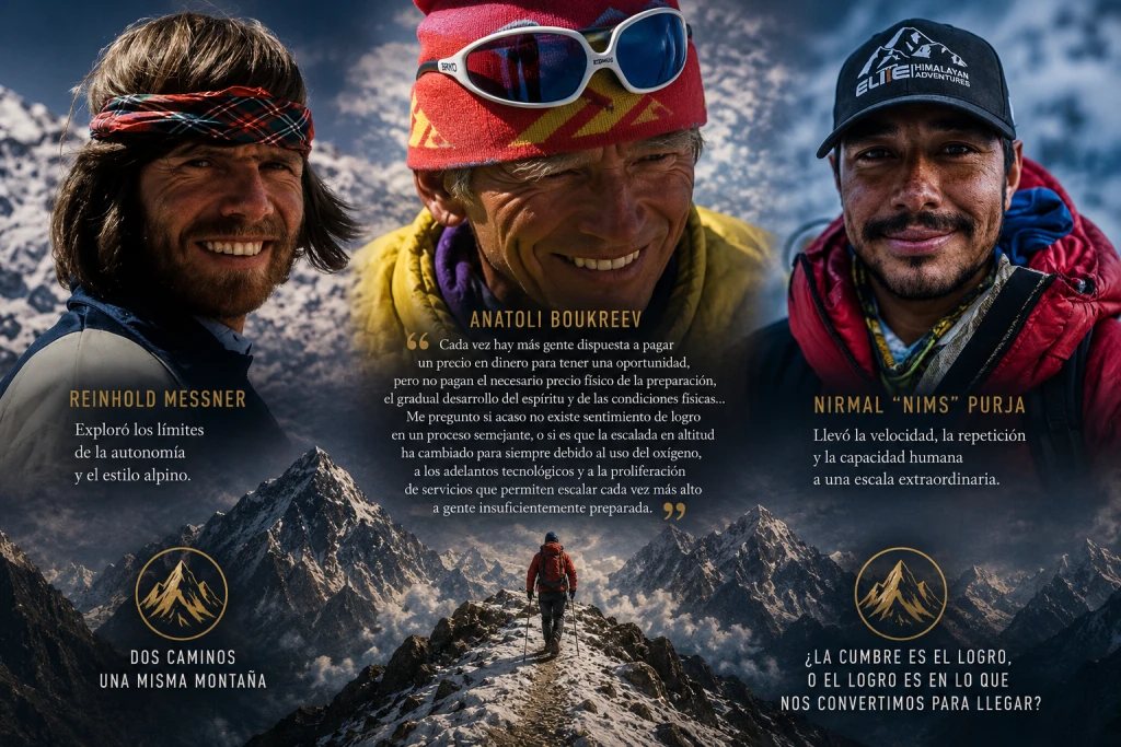 La montaña, la cumbre y el camino