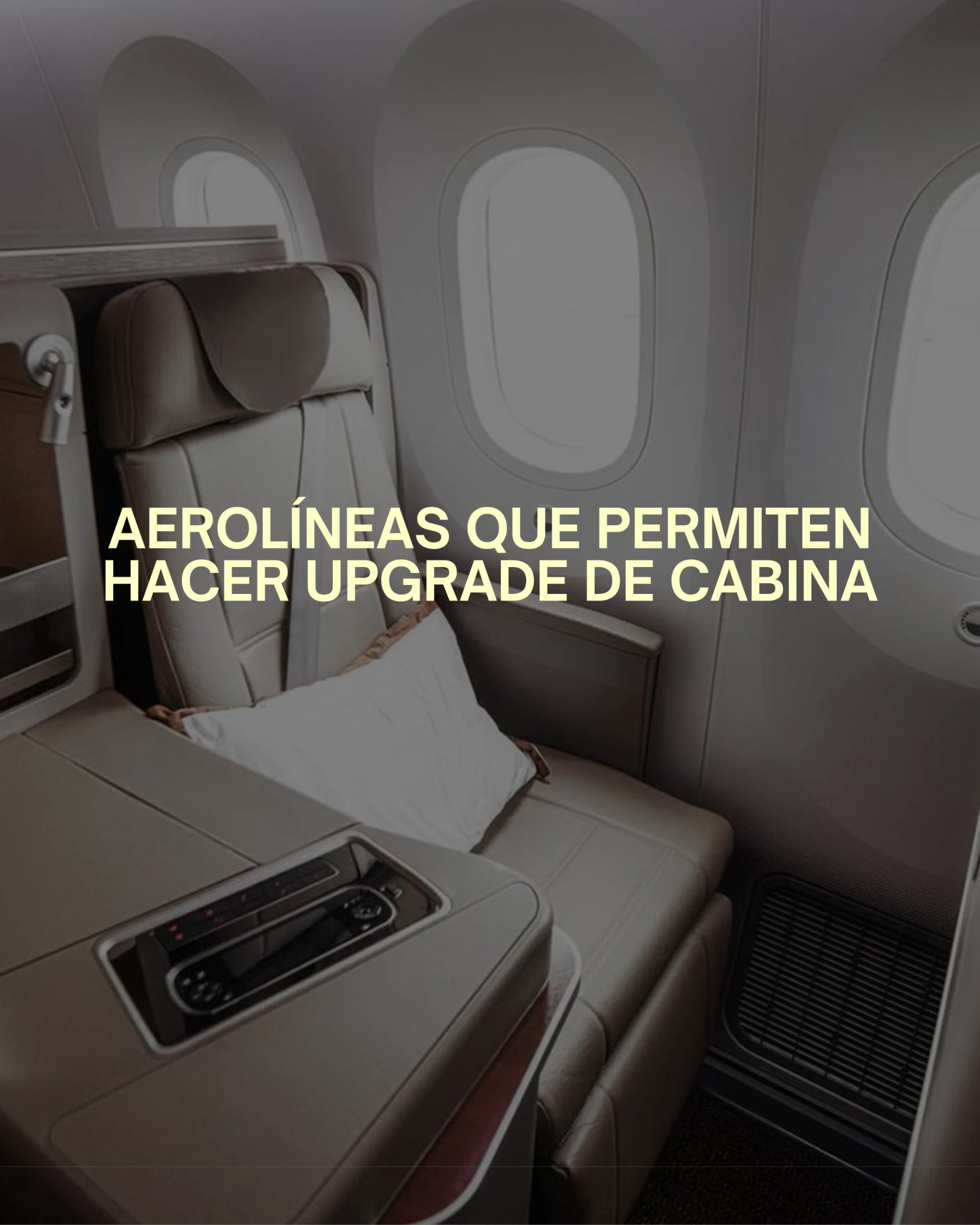 10 aerolíneas que permiten hacer upgrade de cabina y viajar en Business