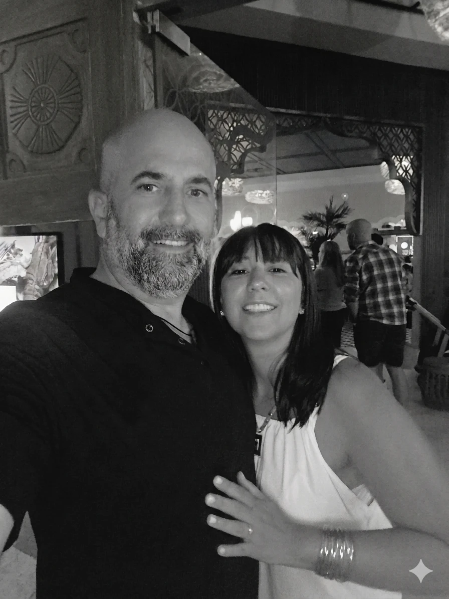 Retrato de una pareja feliz
