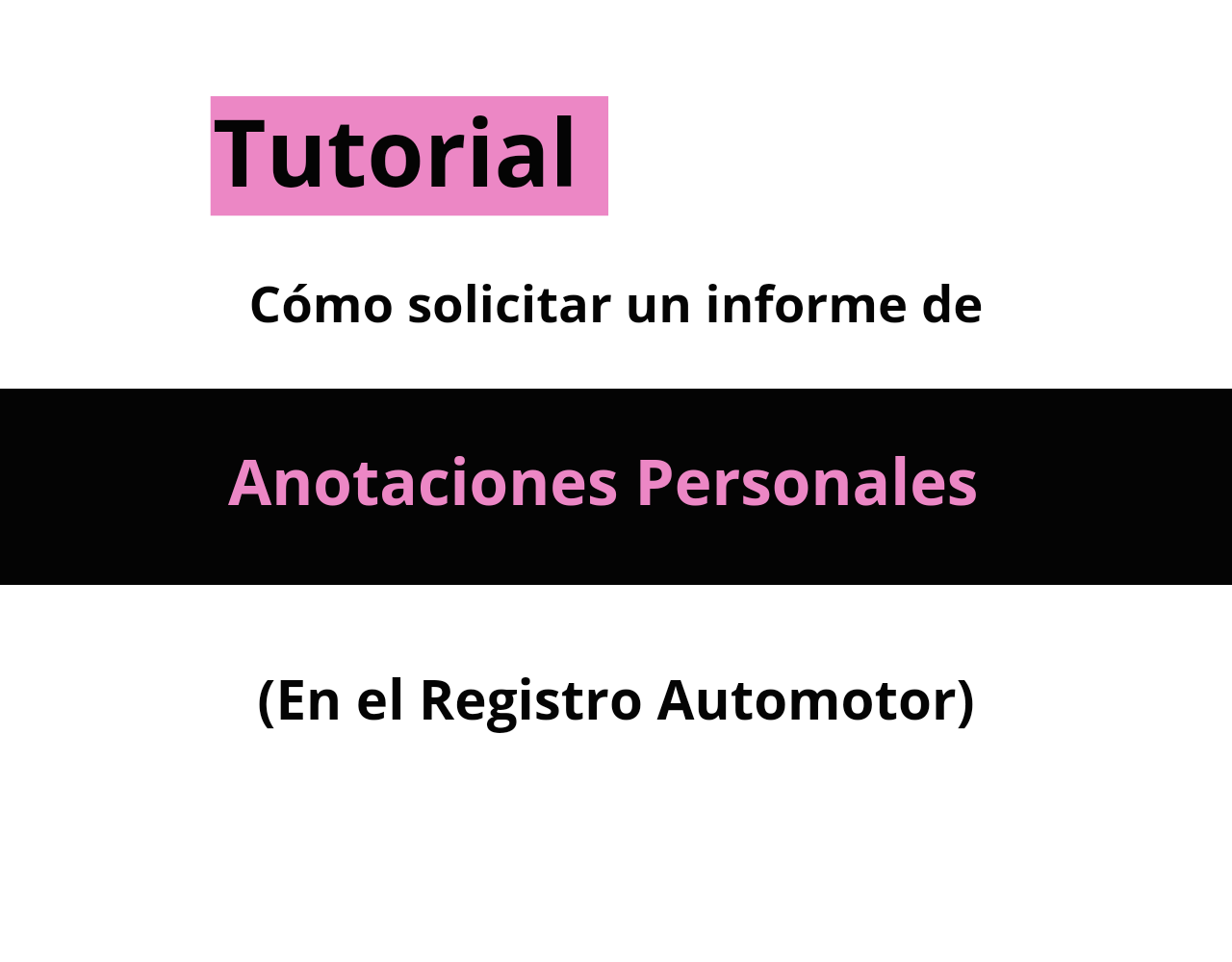 ¿Cómo solicitar un informe de Anotaciones Personales del Registro de la Propiedad Automotor?