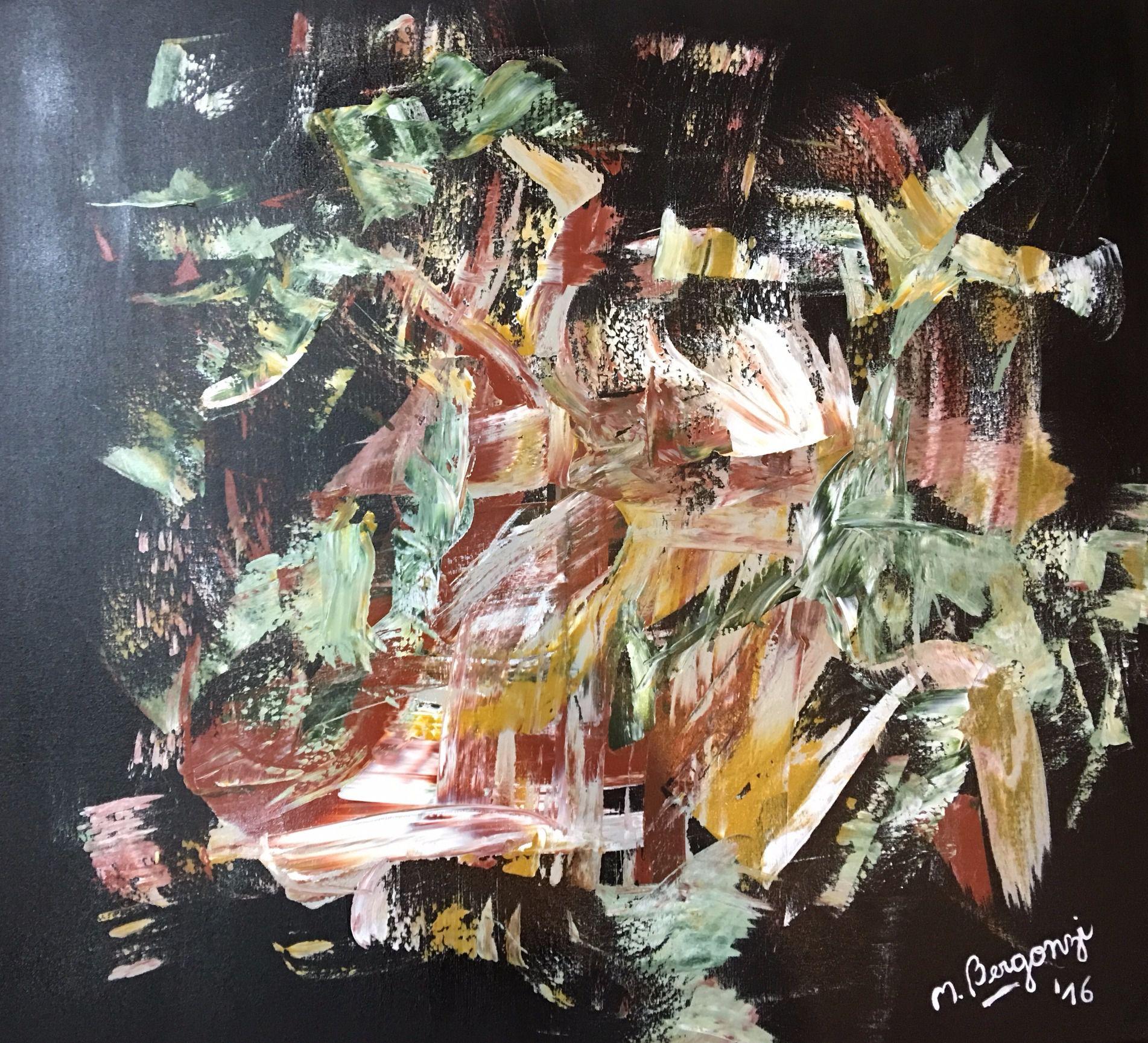 Acrílico con espátula sobre tela 90 x 70