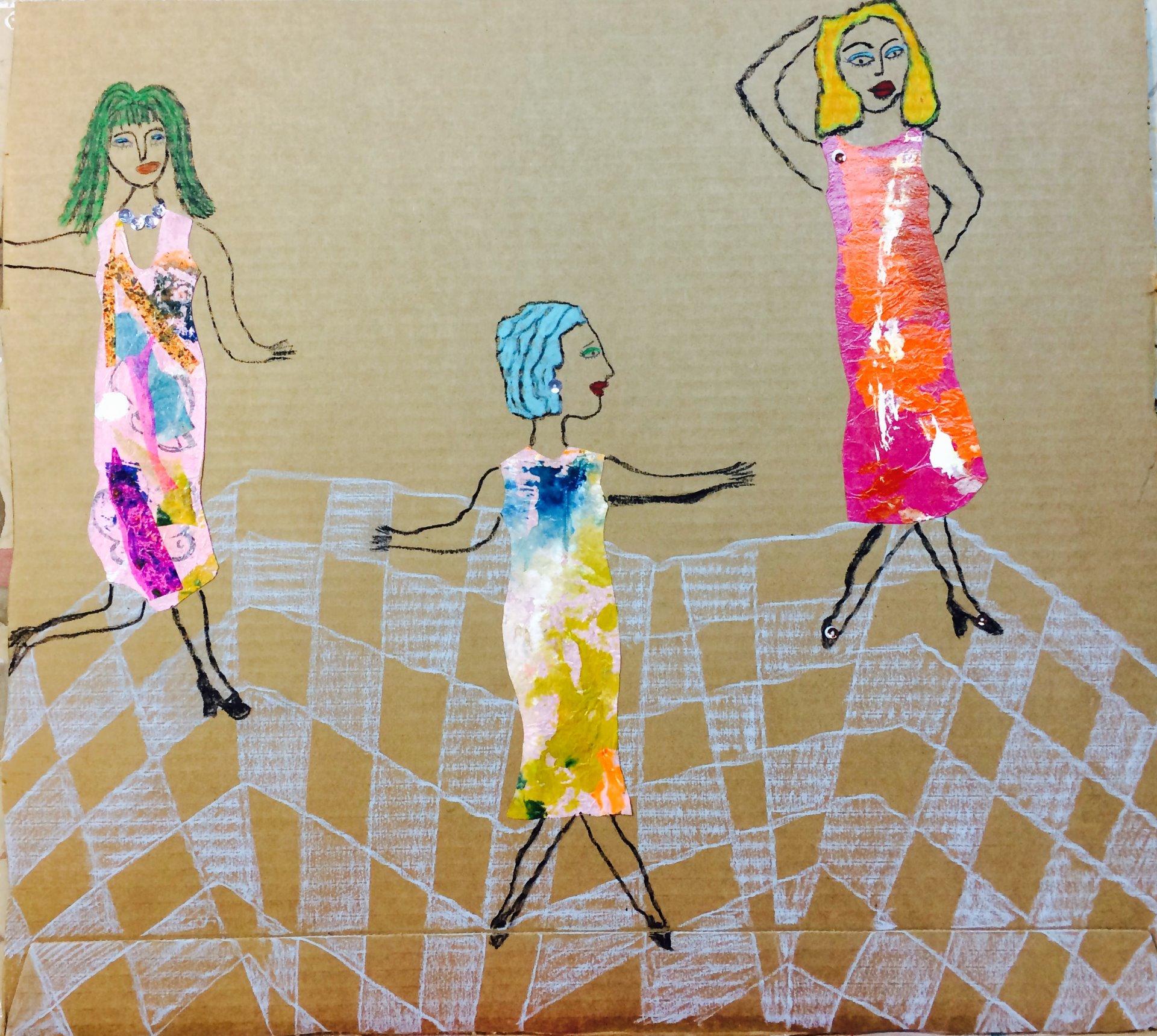 Collage sobre cartón