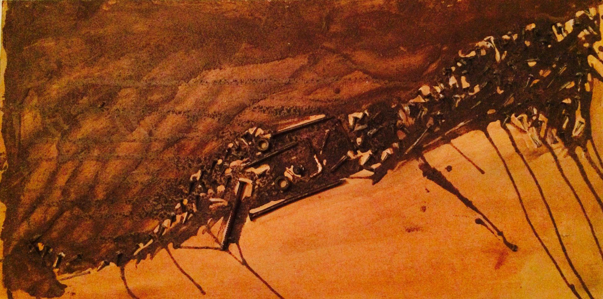 Collage sobre MDF 20 X 50
