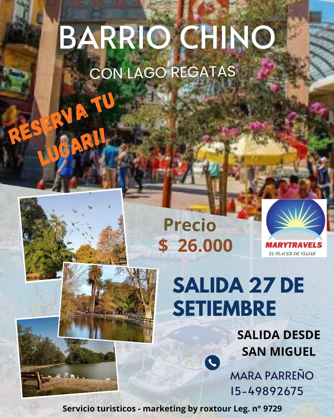Vamos al Barrio Chino y al Lago Regatas