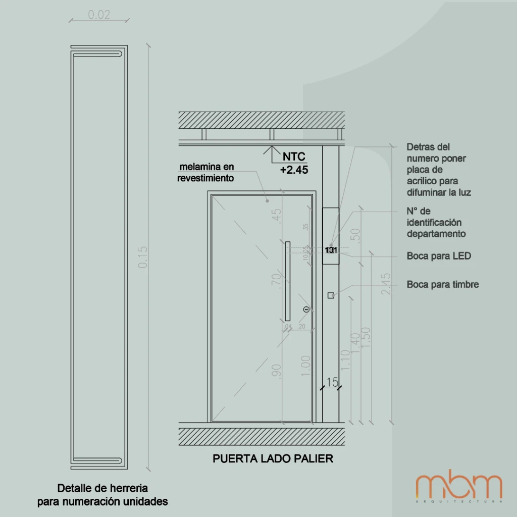 Diseño de puerta exterior