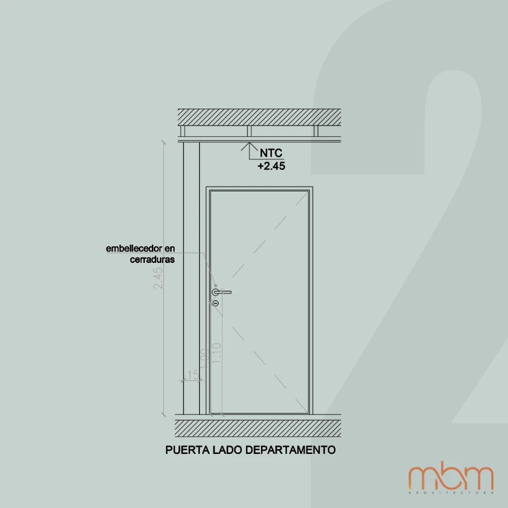 Diseño de puerta interior