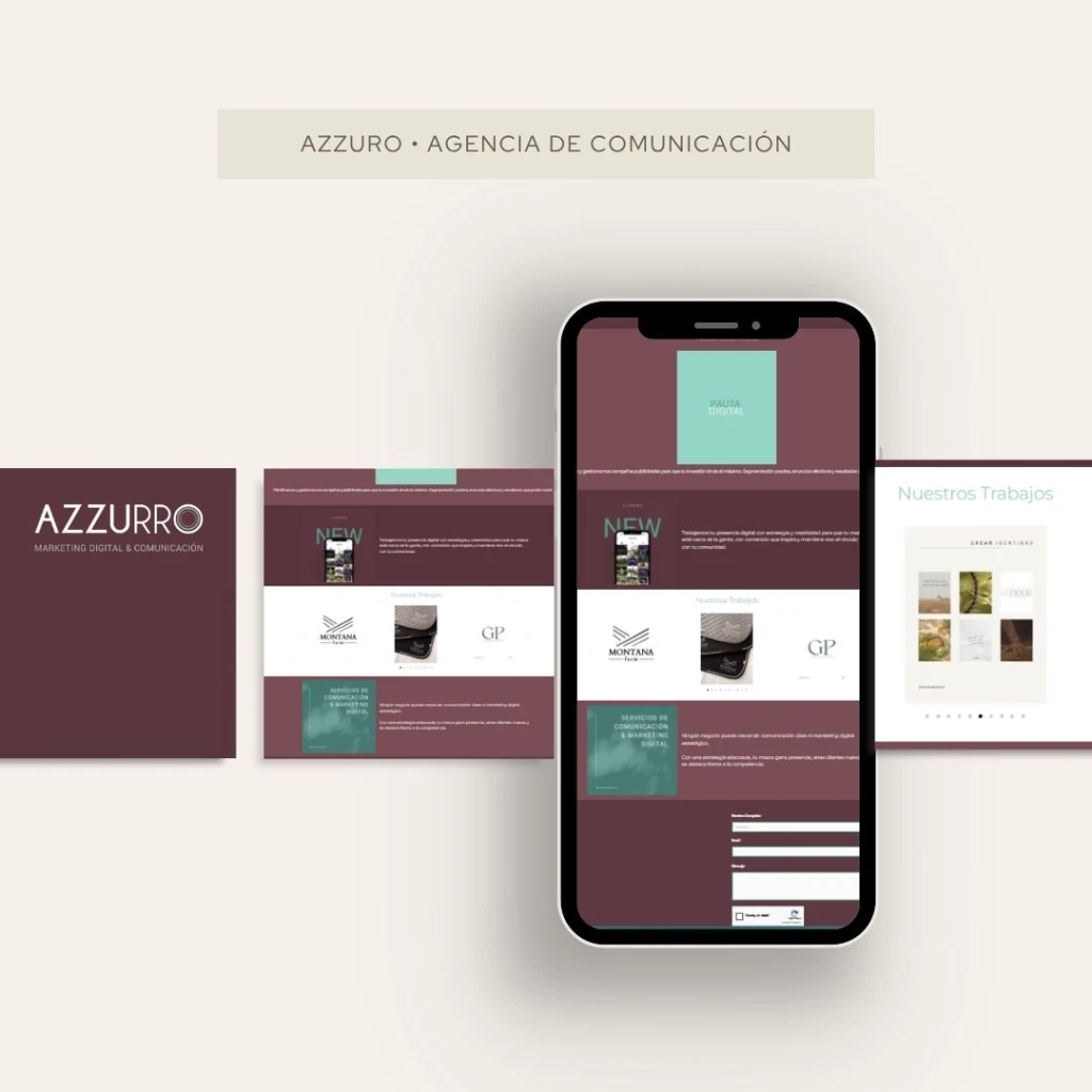 SomosAzzurro.com mockup