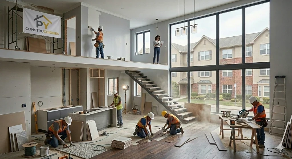 Servicio de remodelación integral en Santiago realizado por PY Construcciones