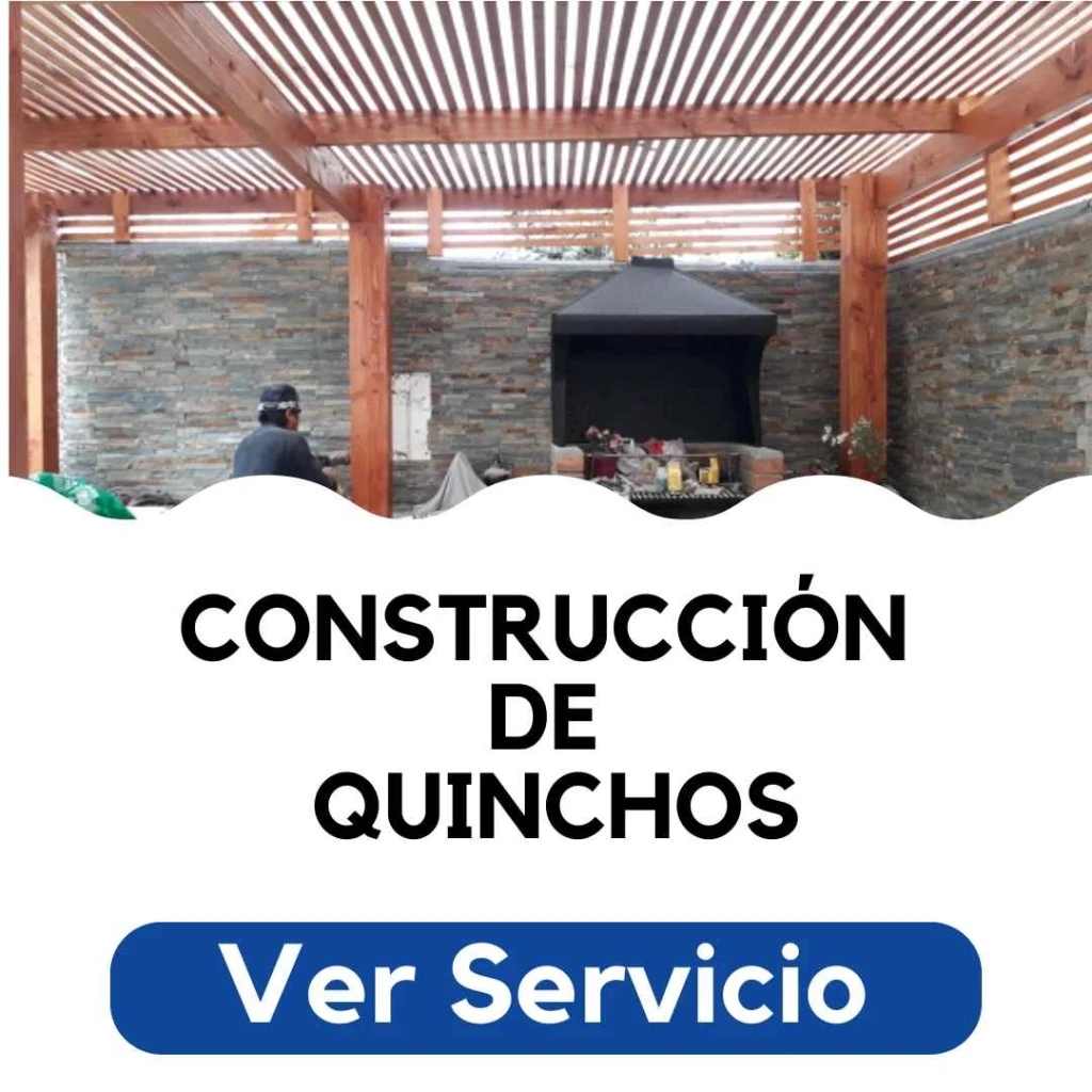 "Construcción de quinchos en Santiago con parrilla, barra y diseño personalizado para terrazas y patios por Py Construcciones"