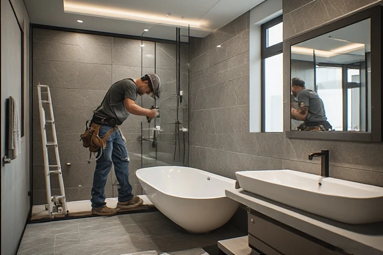 Remodelación de baño en Santiago por PY Construcciones