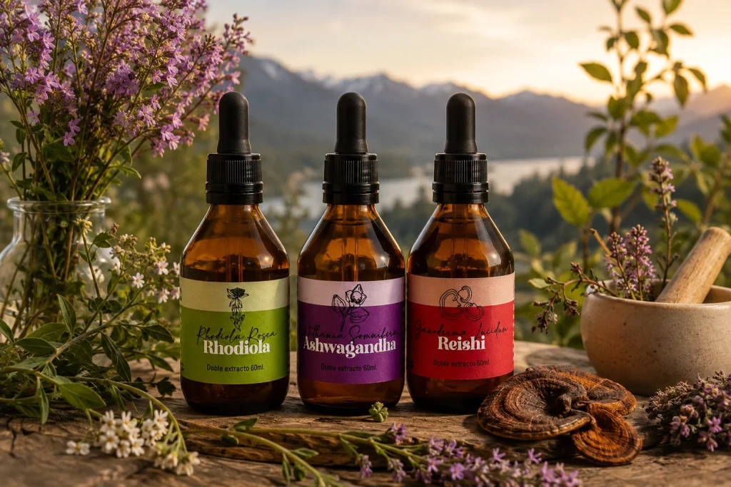 Extractos de Ashwagandha, Reishi y Rhodiola para acompañar la menopausia y el climaterio