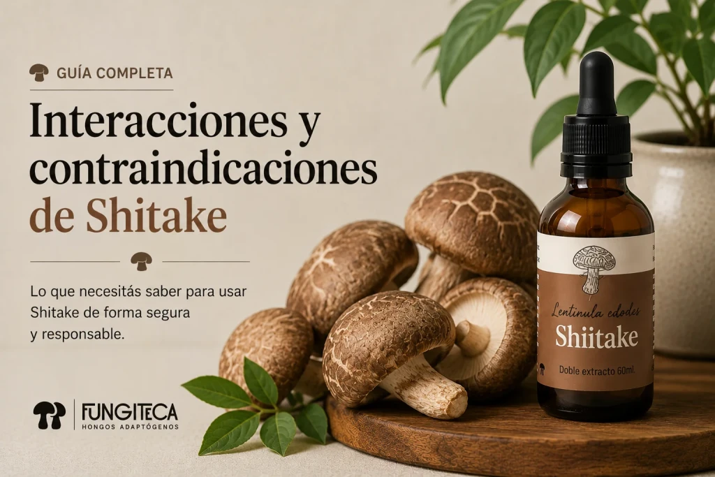 Interacciones y contraindicaciones del Shiitake