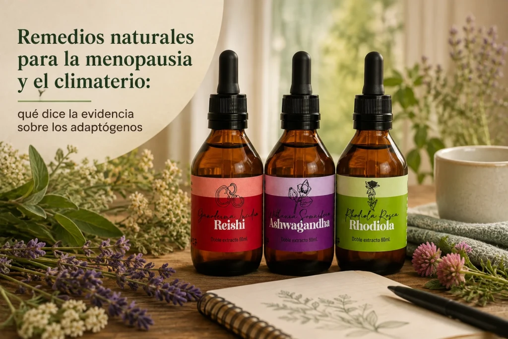 Remedios naturales para la menopausia y el climaterio: qué dice la evidencia sobre los adaptógenos