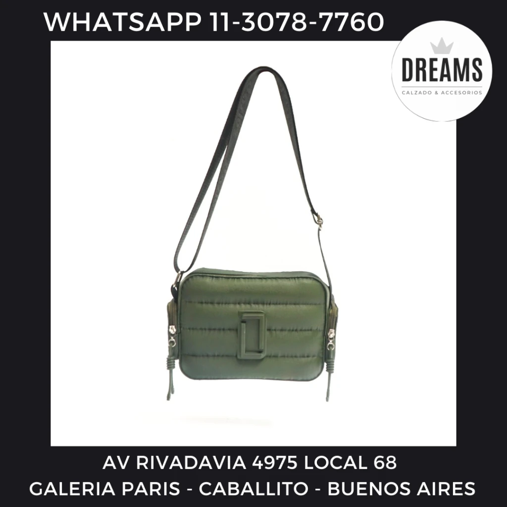 Cartera Das Luz verde Dreams Calzado Caballito Av Rivadavia 4975 local 68 Galeria Paris