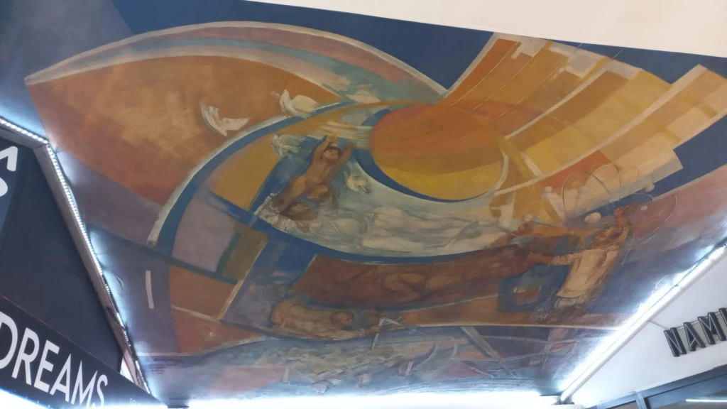 Descubrí el mural "Hombre, espacio, esperanza" de Juan Carlos Castagnino en Caballito
