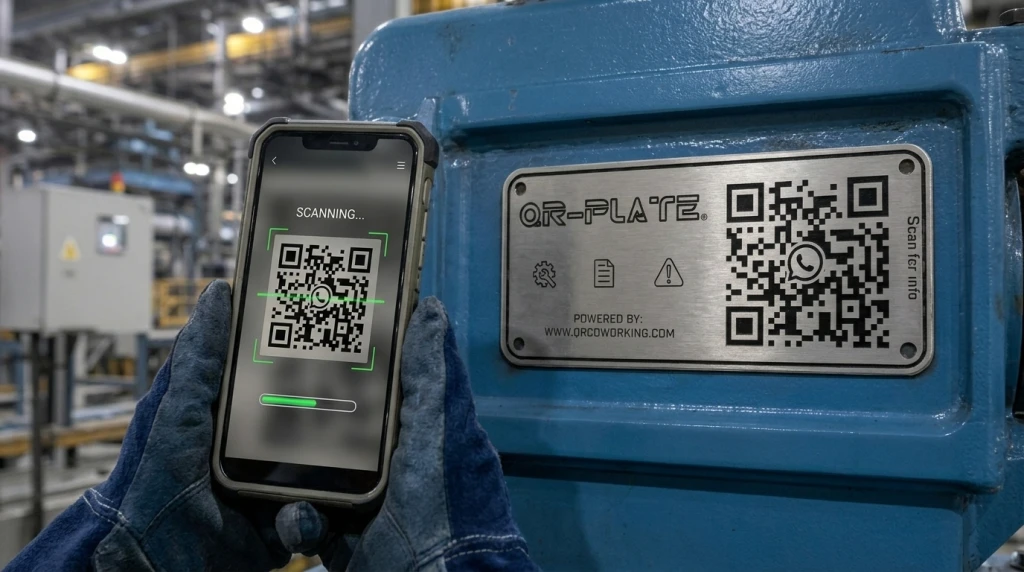 Placa QR-PLATE en Entorno Industrial