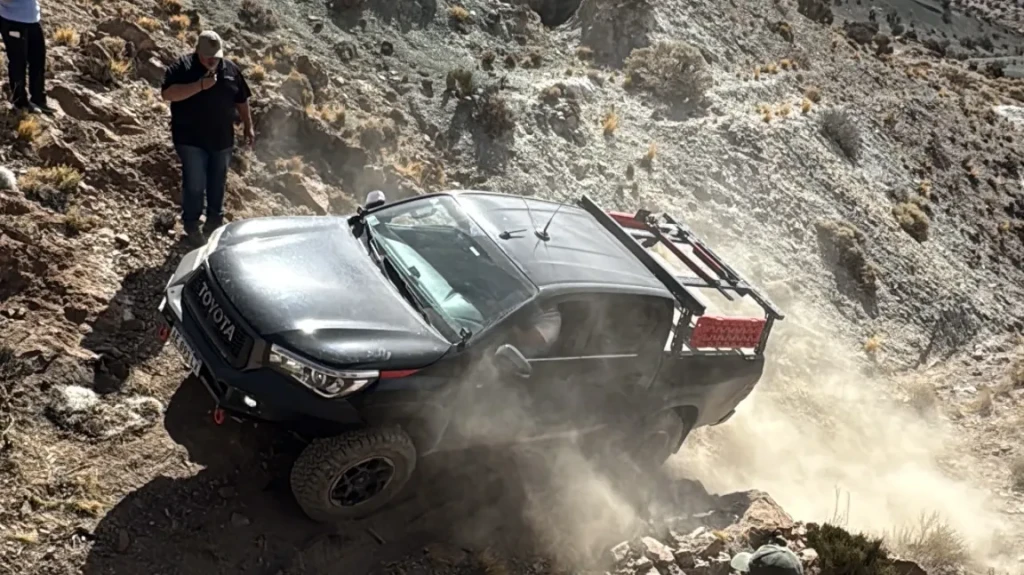 Off road en acción en Uspallata