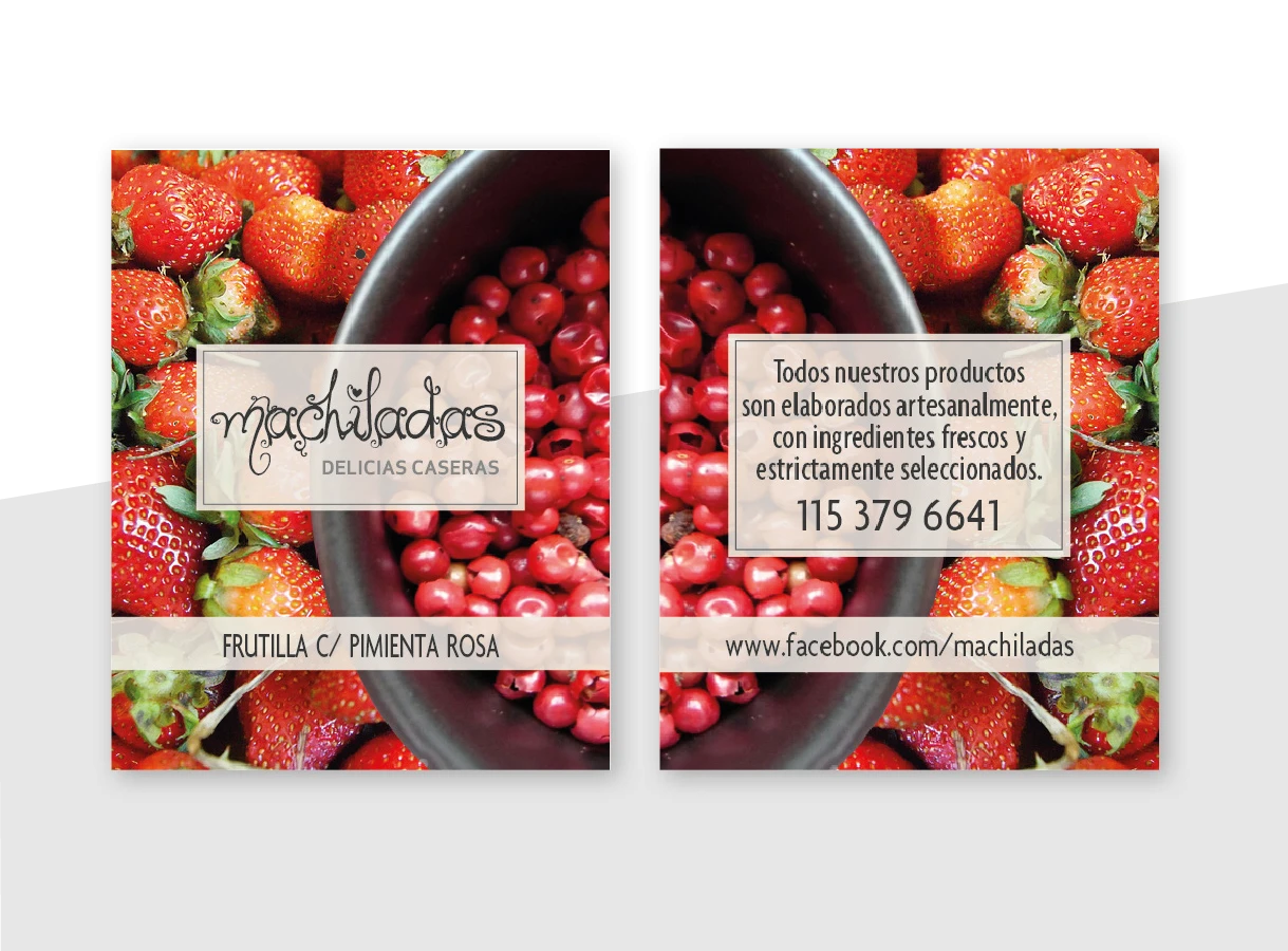 Etiqueta de mermelada artesanal Machiladas – diseño de packaging
