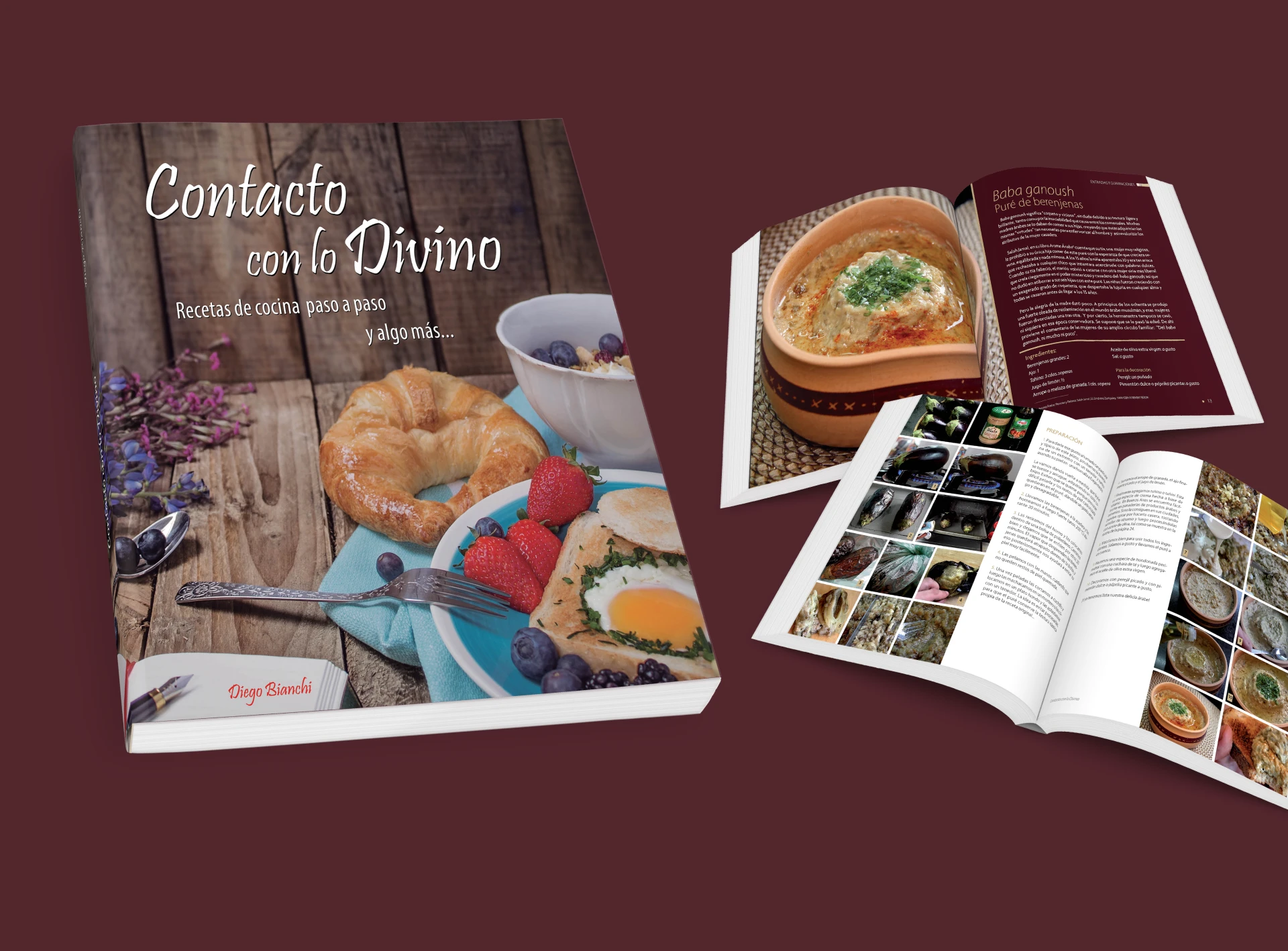 Diseño, diagramación y edición completa de libro Contacto con lo Divino