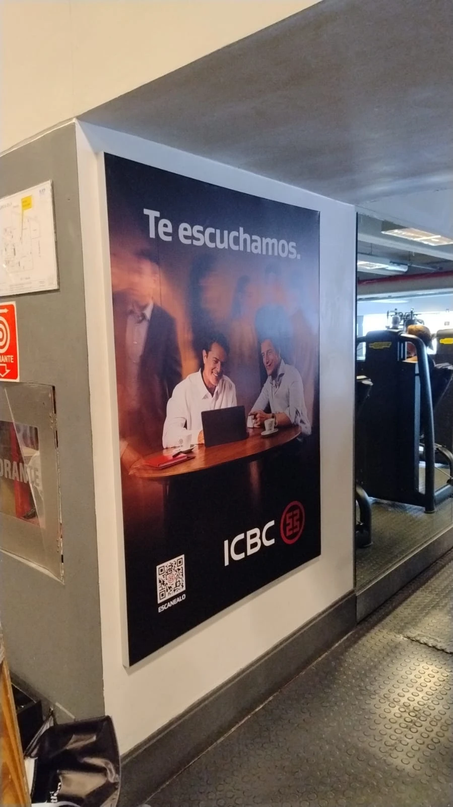 Publicidad ICBC Megatlon Alcorta Musculaci&oacute;n