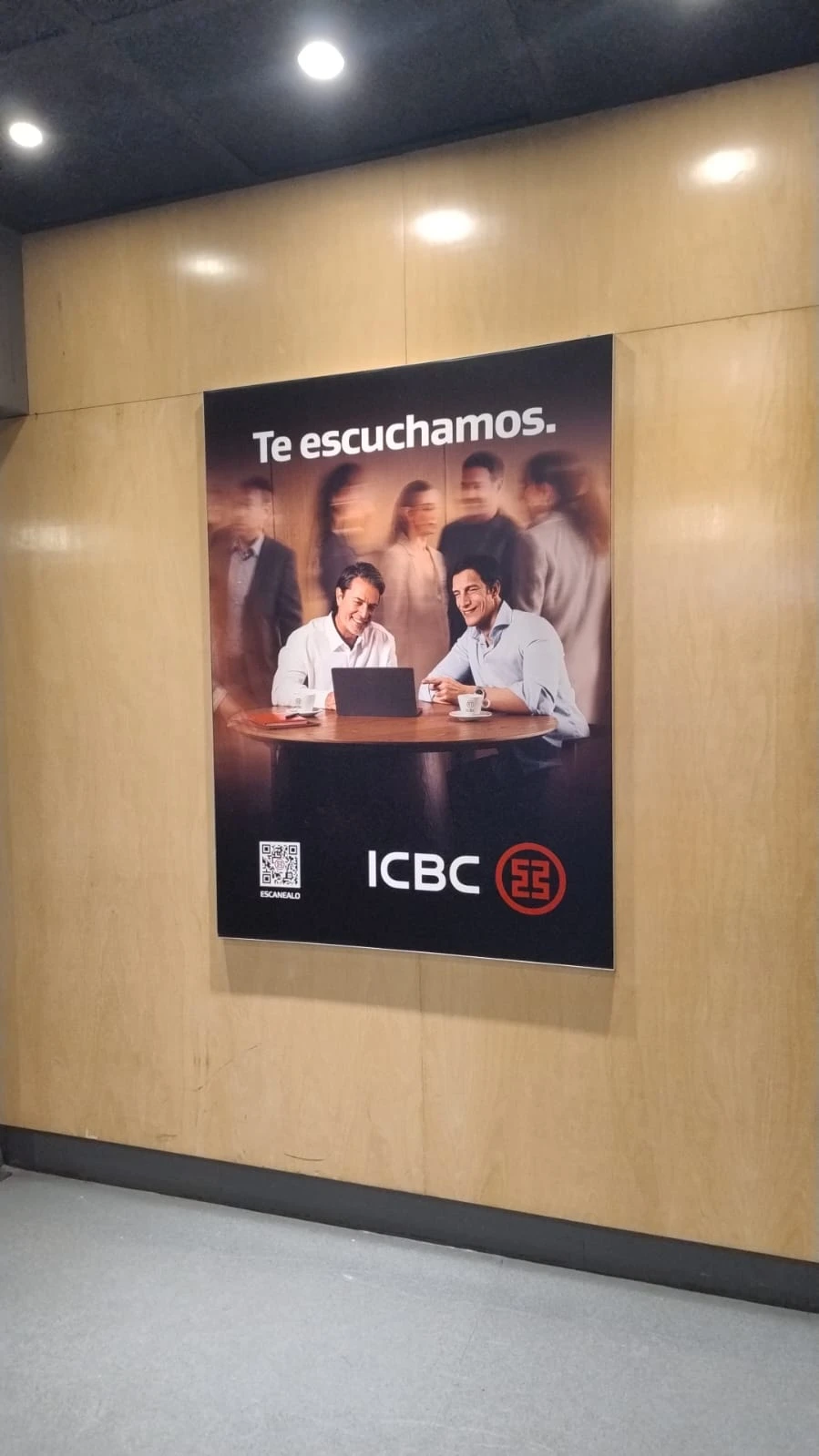 Publicidad ICBC en Megatlon La Imprenta