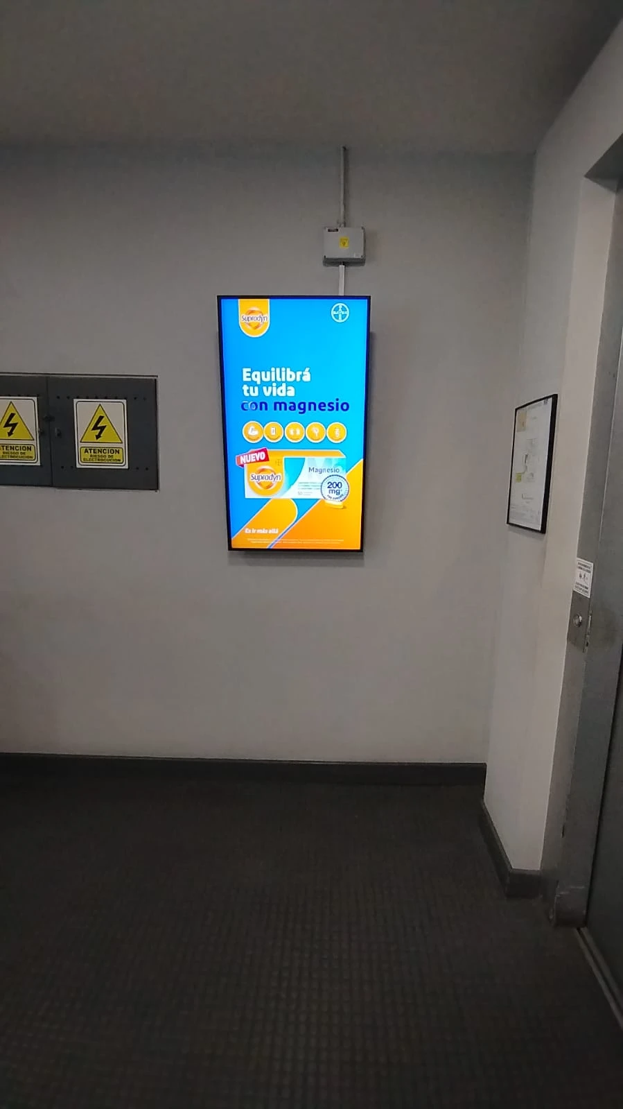 Publicidad Supradyn en Megatlon Recoleta