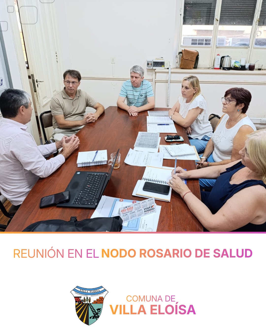 REUNIÓN EN EL NODO ROSARIO DE SALUD