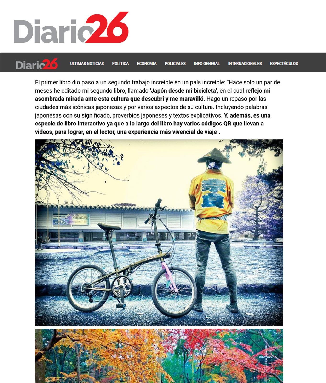 Libro Japon desde mi bicicleta