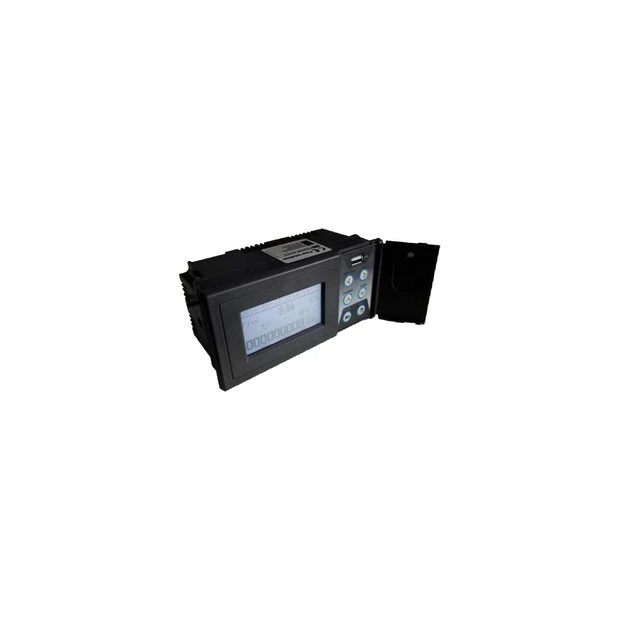Totalizador de caudal de panel con compensación de presión y temperatura y registro USB