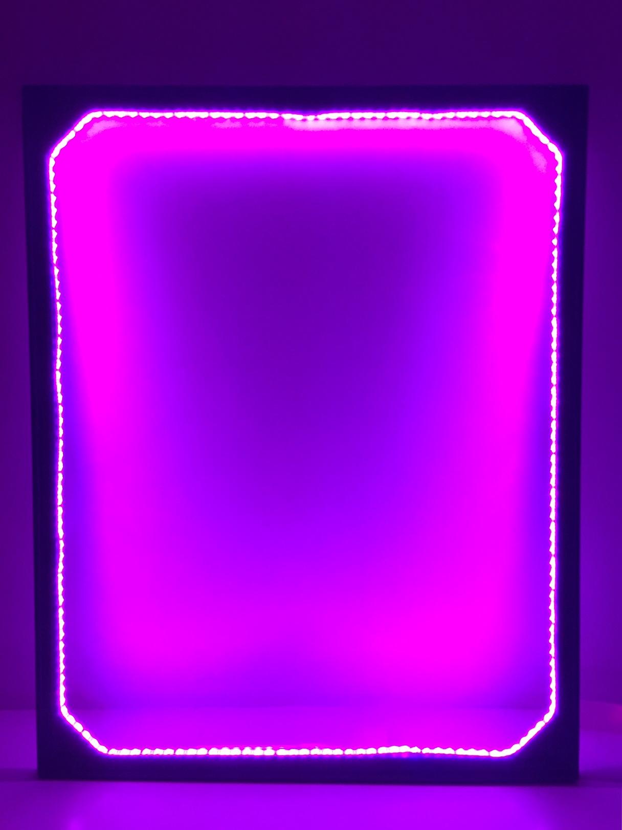 Led Light & wood base 40x32 inches