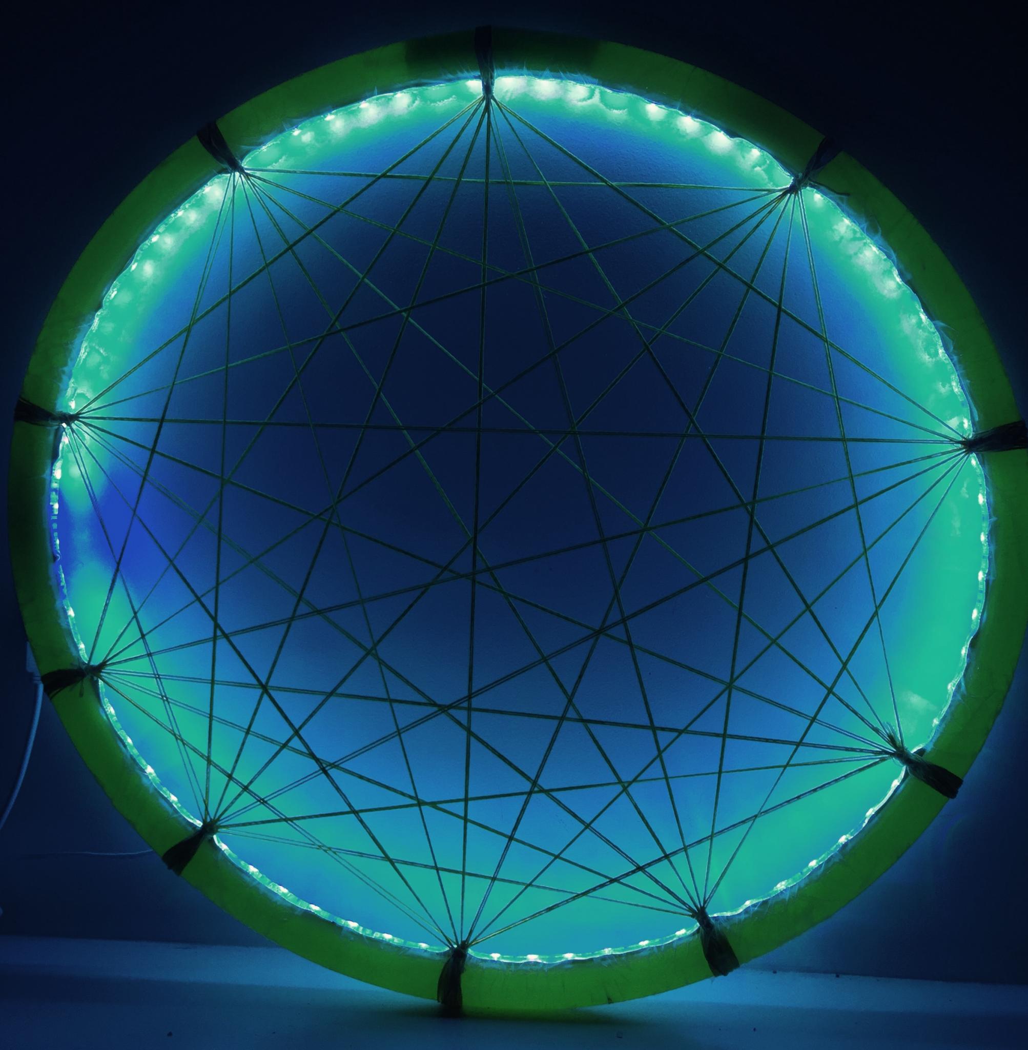 Led Light & PVC 17' inches diameter