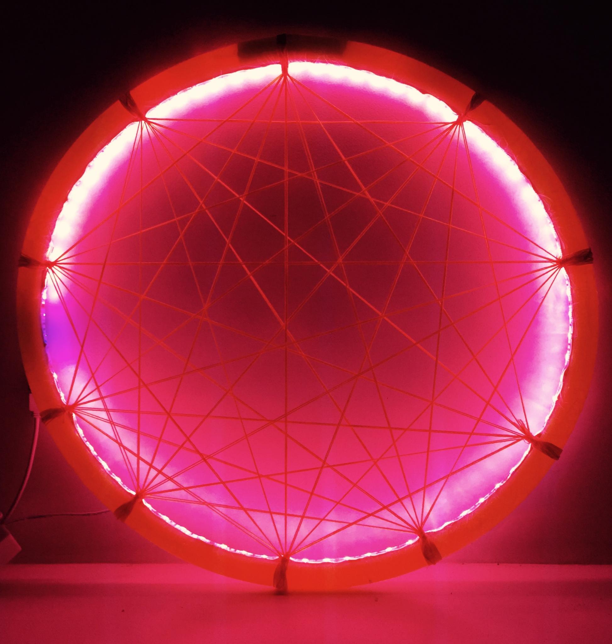 Led Light & PVC 17" inches diamter