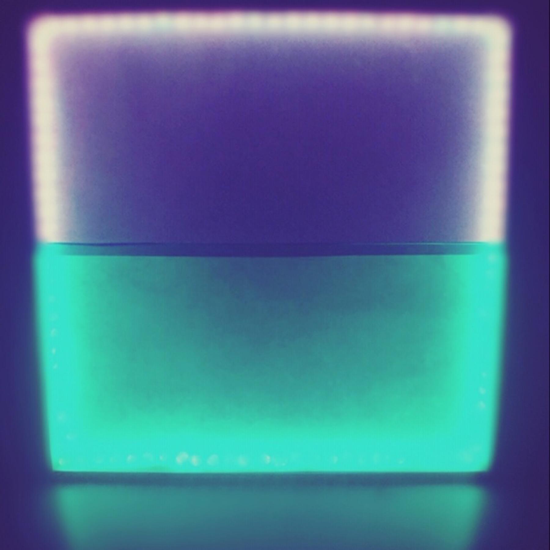 Led Light, plexiglass, policarbonate & wood base 24x24 inches