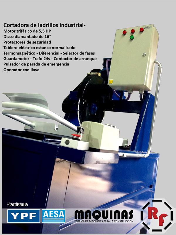 Cortadora fabricada a pedido por YPF